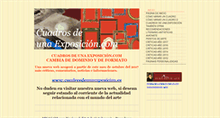 Desktop Screenshot of cuadrosdeunaexposicion.com